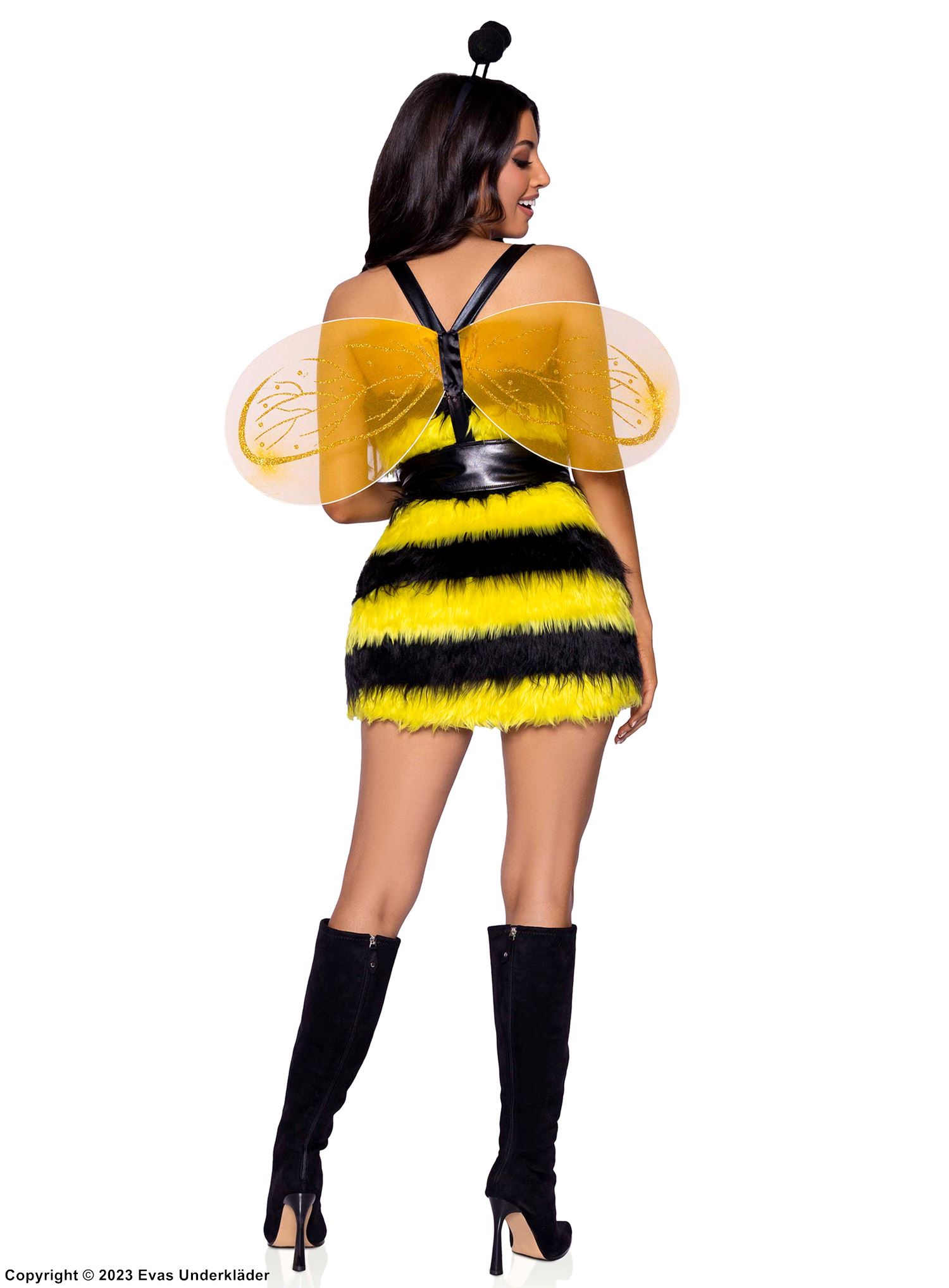 ผึ้ง, ชุดแต่งกายแบบชุดกระโปรง, ปีก, ลายเส้นแนวนอน